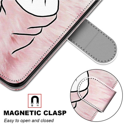 For Samsung Galaxy S21 Ultra 5G Coloured Drawing Cross Texture Horizontal Flip PU Leather Case with Holder & Card Slots & Wallet & Lanyard(Pink Hands Than Hearts)-garmade.com