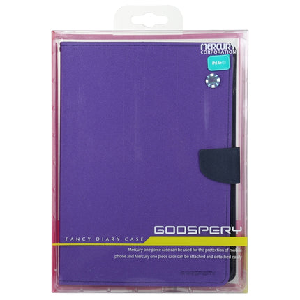 GOOSPERY FANCY DIARY Horizontal Flip PU Leather Case with Holder & Card Slots & Wallet For iPad Air (2020)(Purple)-garmade.com