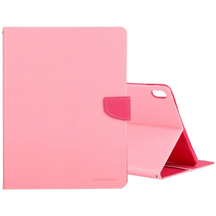 GOOSPERY FANCY DIARY Horizontal Flip PU Leather Case with Holder & Card Slots & Wallet For iPad Air (2020)(Pink)-garmade.com