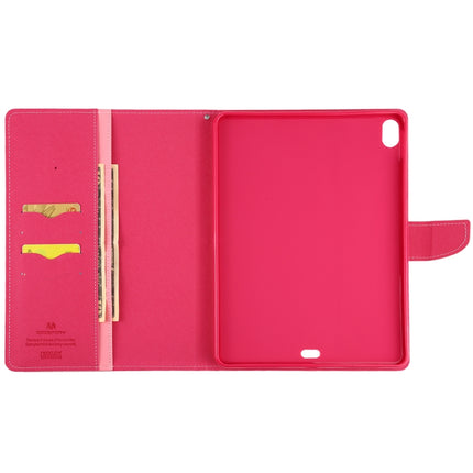 GOOSPERY FANCY DIARY Horizontal Flip PU Leather Case with Holder & Card Slots & Wallet For iPad Air (2020)(Pink)-garmade.com