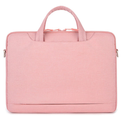 For 13.3-14 inch Laptop Multi-function Laptop Single Shoulder Bag Handbag(Pink)-garmade.com