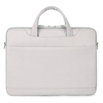 For 13.3-14 inch Laptop Multi-function Laptop Single Shoulder Bag Handbag(Grey)-garmade.com