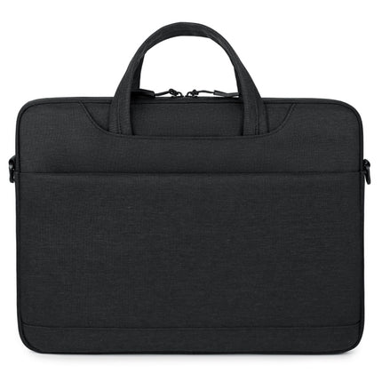 For 13.3-14 inch Laptop Multi-function Laptop Single Shoulder Bag Handbag(Black)-garmade.com