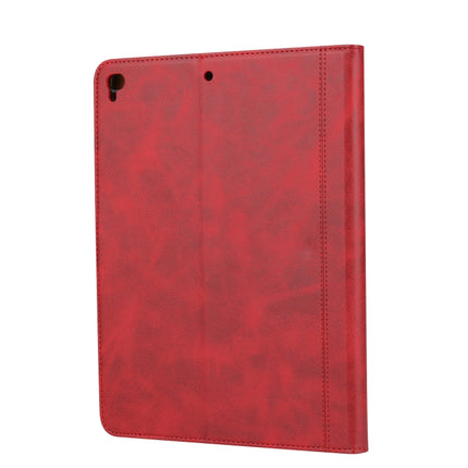 Calf Texture Double Fold Clasp Horizontal Flip Leather Case with Photo Frame & Holder & Card Slots & Wallet For iPad 9.7 (2018/2017) / Air 2(Red)-garmade.com