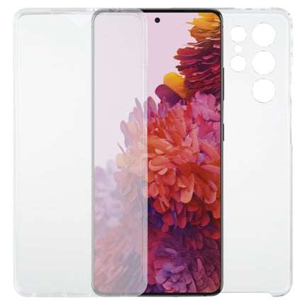 For Samsung Galaxy S21 Ultra 5G PC+TPU Ultra-thin Double-sided Full Coverage Transparent Soft Case-garmade.com