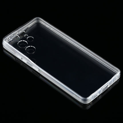 For Samsung Galaxy S21 Ultra 5G PC+TPU Ultra-thin Double-sided Full Coverage Transparent Soft Case-garmade.com