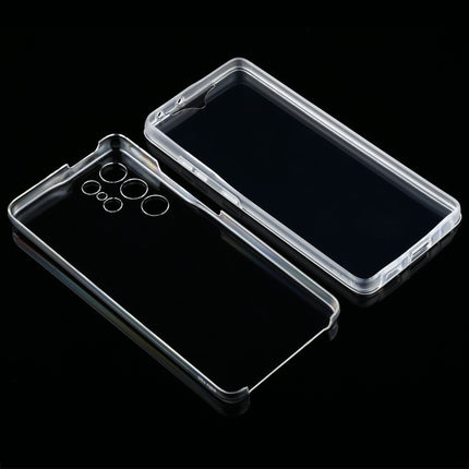 For Samsung Galaxy S21 Ultra 5G PC+TPU Ultra-thin Double-sided Full Coverage Transparent Soft Case-garmade.com