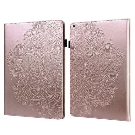 Peacock Embossed Pattern TPU + PU Horizontal Flip Leather Case with Holder & Card Slots & Wallet & Sleep / Wake-up Function For iPad 9.7 (2017) & (2018)(Rose Gold)-garmade.com