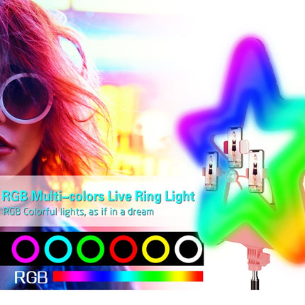 RK52 52cm Star Shape Live Broadcast Beauty Ring Selfie Fill Light-garmade.com