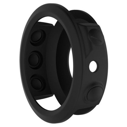 For Garmin Fenix 5S Solid Color Silicone Watch Protective Case(Black)-garmade.com