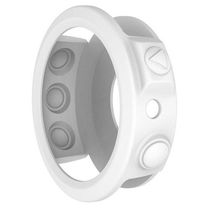 For Garmin Fenix 5X Solid Color Silicone Watch Protective Case(White)-garmade.com