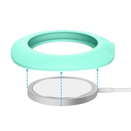 Silicone Protective Case for MagSafe Wireless Charger(Mint Green)-garmade.com
