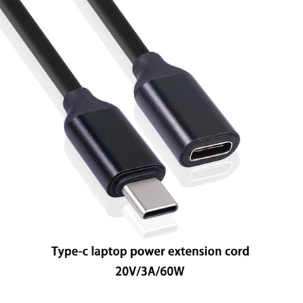 Type-C / USB-C Male to Female PD Power Extended Cable, Length:1.5m-garmade.com