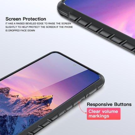 For Samsung Galaxy S21 5G iPAKY Thunder Series Aluminum Frame + TPU Bumper + Clear PC Shockproof Case(Black)-garmade.com