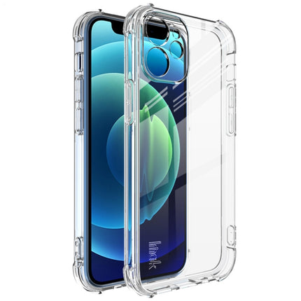 IMAK All-inclusive Shockproof Airbag TPU Case with Screen Protector For iPhone 12 (Transparent)-garmade.com