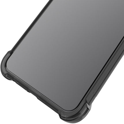 IMAK All-inclusive Shockproof Airbag TPU Case with Screen Protector For iPhone 12 (Transparent Black)-garmade.com