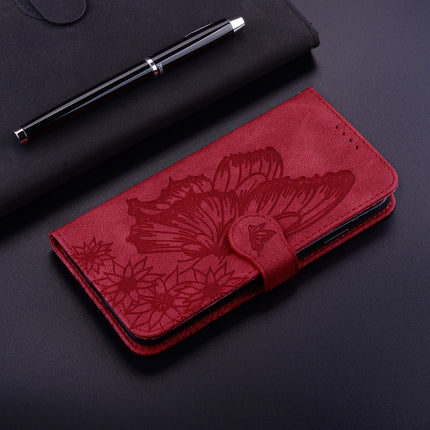 Retro Skin Feel Butterflies Embossing Horizontal Flip Leather Case with Holder & Card Slots & Wallet For iPhone 6 / 6s(Red)-garmade.com