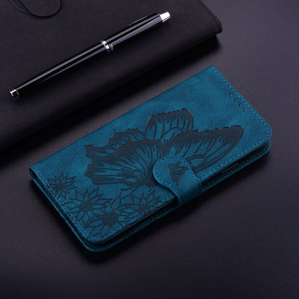 Retro Skin Feel Butterflies Embossing Horizontal Flip Leather Case with Holder & Card Slots & Wallet For iPhone 6 / 6s(Blue)-garmade.com