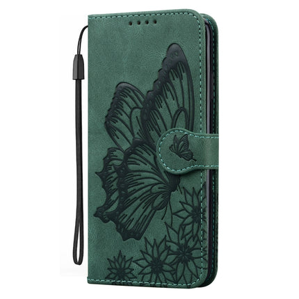 Retro Skin Feel Butterflies Embossing Horizontal Flip Leather Case with Holder & Card Slots & Wallet For iPhone 6 / 6s(Green)-garmade.com