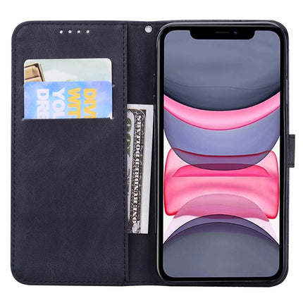 Retro Skin Feel Butterflies Embossing Horizontal Flip Leather Case with Holder & Card Slots & Wallet For iPhone 11 Pro Max(Black)-garmade.com