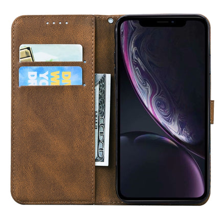 Retro Skin Feel Butterflies Embossing Horizontal Flip Leather Case with Holder & Card Slots & Wallet For iPhone XR(Brown)-garmade.com