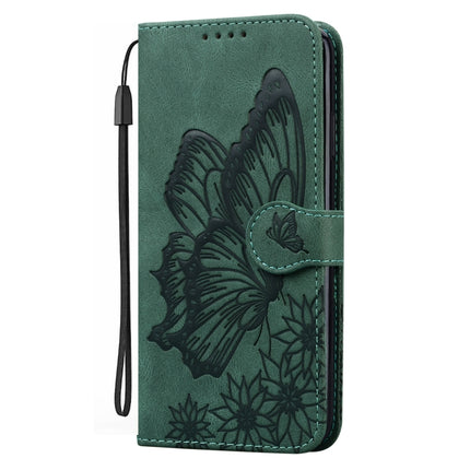 For Samsung Galaxy S20+ Retro Skin Feel Butterflies Embossing Horizontal Flip Leather Case with Holder & Card Slots & Wallet(Green)-garmade.com