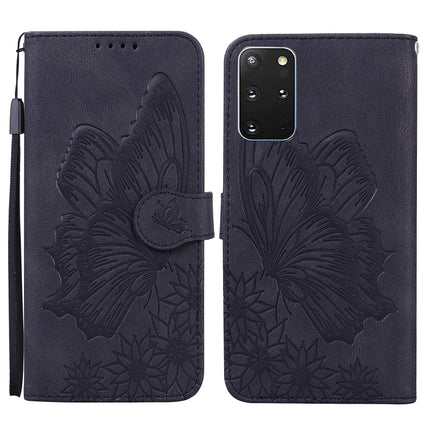 For Samsung Galaxy S20+ Retro Skin Feel Butterflies Embossing Horizontal Flip Leather Case with Holder & Card Slots & Wallet(Black)-garmade.com