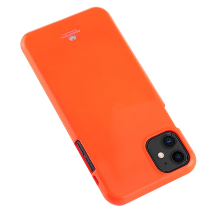 For iPhone 11 MERCURY GOOSPERY JELLY TPU Fluorescence Shockproof and Scratch Case(Orange)-garmade.com