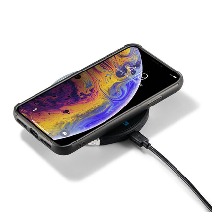 JEEHOOD Retro Magnetic Detachable Protective Case with Wallet & Card Slot & Holder For iPhone XS Max(Black)-garmade.com
