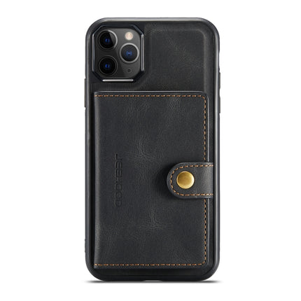 JEEHOOD Retro Magnetic Detachable Protective Case with Wallet & Card Slot & Holder For iPhone 11 Pro(Black)-garmade.com