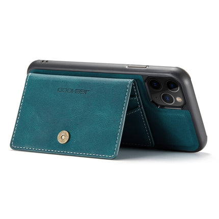 JEEHOOD Retro Magnetic Detachable Protective Case with Wallet & Card Slot & Holder For iPhone 11 Pro(Blue)-garmade.com