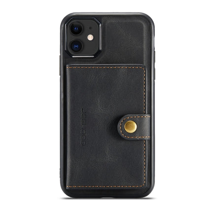 JEEHOOD Retro Magnetic Detachable Protective Case with Wallet & Card Slot & Holder For iPhone 11(Black)-garmade.com