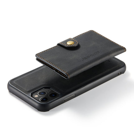 JEEHOOD Retro Magnetic Detachable Protective Case with Wallet & Card Slot & Holder For iPhone 11 Pro Max(Black)-garmade.com