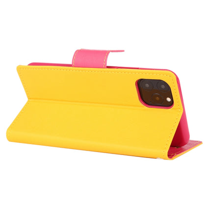 For iPhone 11 Pro Max MERCURY GOOSPERY FANCY DIARY Horizontal Flip Leather Case with Holder & Card Slots & Wallet(Yellow)-garmade.com