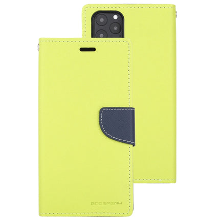 For iPhone 11 Pro Max MERCURY GOOSPERY FANCY DIARY Horizontal Flip Leather Case with Holder & Card Slots & Wallet(Green)-garmade.com