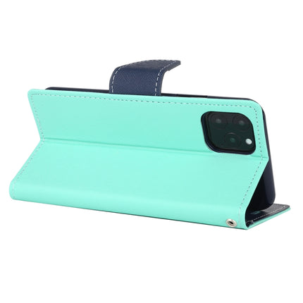 For iPhone 11 Pro Max MERCURY GOOSPERY FANCY DIARY Horizontal Flip Leather Case with Holder & Card Slots & Wallet(Mint Green)-garmade.com