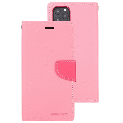 For iPhone 11 Pro Max MERCURY GOOSPERY FANCY DIARY Horizontal Flip Leather Case with Holder & Card Slots & Wallet(Pink)-garmade.com