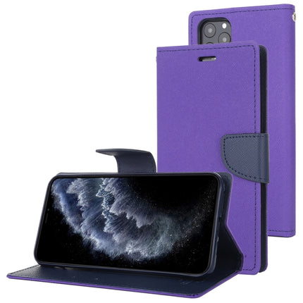 For iPhone 11 Pro Max MERCURY GOOSPERY FANCY DIARY Horizontal Flip Leather Case with Holder & Card Slots & Wallet(Purple)-garmade.com