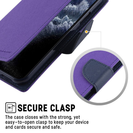 For iPhone 11 Pro Max MERCURY GOOSPERY FANCY DIARY Horizontal Flip Leather Case with Holder & Card Slots & Wallet(Purple)-garmade.com