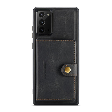 For Samsung Galaxy Note20 JEEHOOD Retro Magnetic Detachable Protective Case with Wallet & Card Slot & Holder(Black)-garmade.com