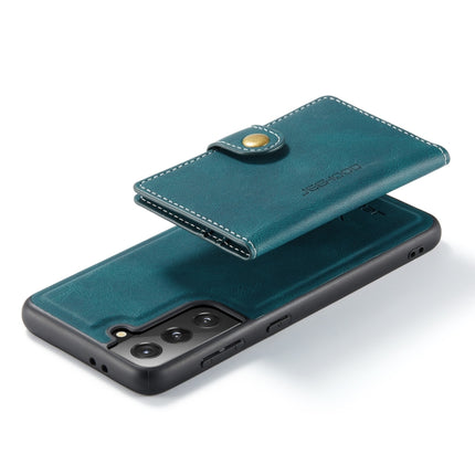 For Samsung Galaxy S21 5G JEEHOOD Retro Magnetic Detachable Protective Case with Wallet & Card Slot & Holder(Blue)-garmade.com