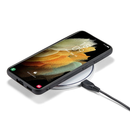 For Samsung Galaxy S21+ 5G JEEHOOD Retro Magnetic Detachable Protective Case with Wallet & Card Slot & Holder(Black)-garmade.com