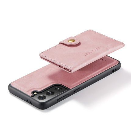 For Samsung Galaxy S21+ 5G JEEHOOD Retro Magnetic Detachable Protective Case with Wallet & Card Slot & Holder(Pink)-garmade.com