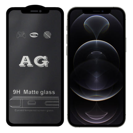 AG Matte Frosted Full Cover Tempered Glass Film For iPhone 12 / 12 Pro-garmade.com