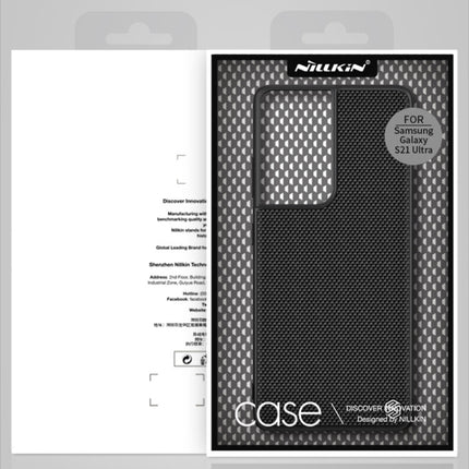 For Samsung Galaxy S21 Ultra 5G NILLKIN Frosted Concave-convex Texture PC Protective Case(Black)-garmade.com