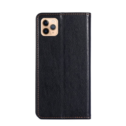For iPhone 11 Pro Max PU + TPU Gloss Oil Solid Color Magnetic Horizontal Flip Leather Case with Holder & Card Slot & Wallet(Black)-garmade.com