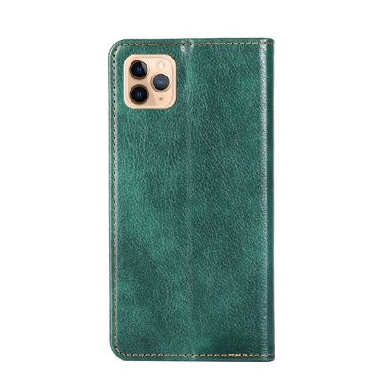 For iPhone 11 Pro Max PU + TPU Gloss Oil Solid Color Magnetic Horizontal Flip Leather Case with Holder & Card Slot & Wallet(Green)-garmade.com
