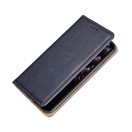 For iPhone XR PU + TPU Gloss Oil Solid Color Magnetic Horizontal Flip Leather Case with Holder & Card Slot & Wallet(Blue)-garmade.com