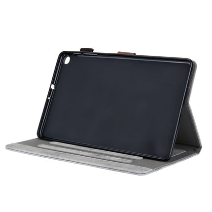 For Galaxy Tab A 8.0 & S Pen (2019) Business Style Horizontal Flip Leather Case, with Holder & Card Slot & Photo Frame & Sleep / Wake-up Function(Grey)-garmade.com