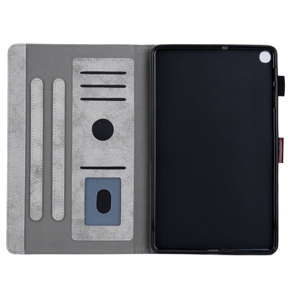 For Galaxy Tab A 8.0 & S Pen (2019) Business Style Horizontal Flip Leather Case, with Holder & Card Slot & Photo Frame & Sleep / Wake-up Function(Grey)-garmade.com